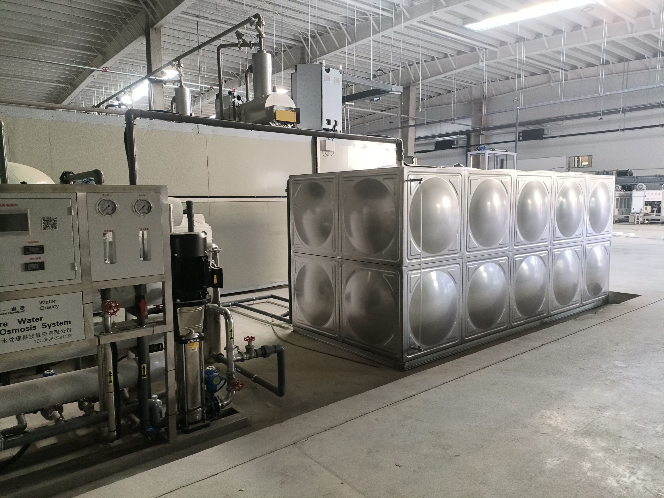 【川一股份】河北生物10T/25T反滲透設備安裝調試